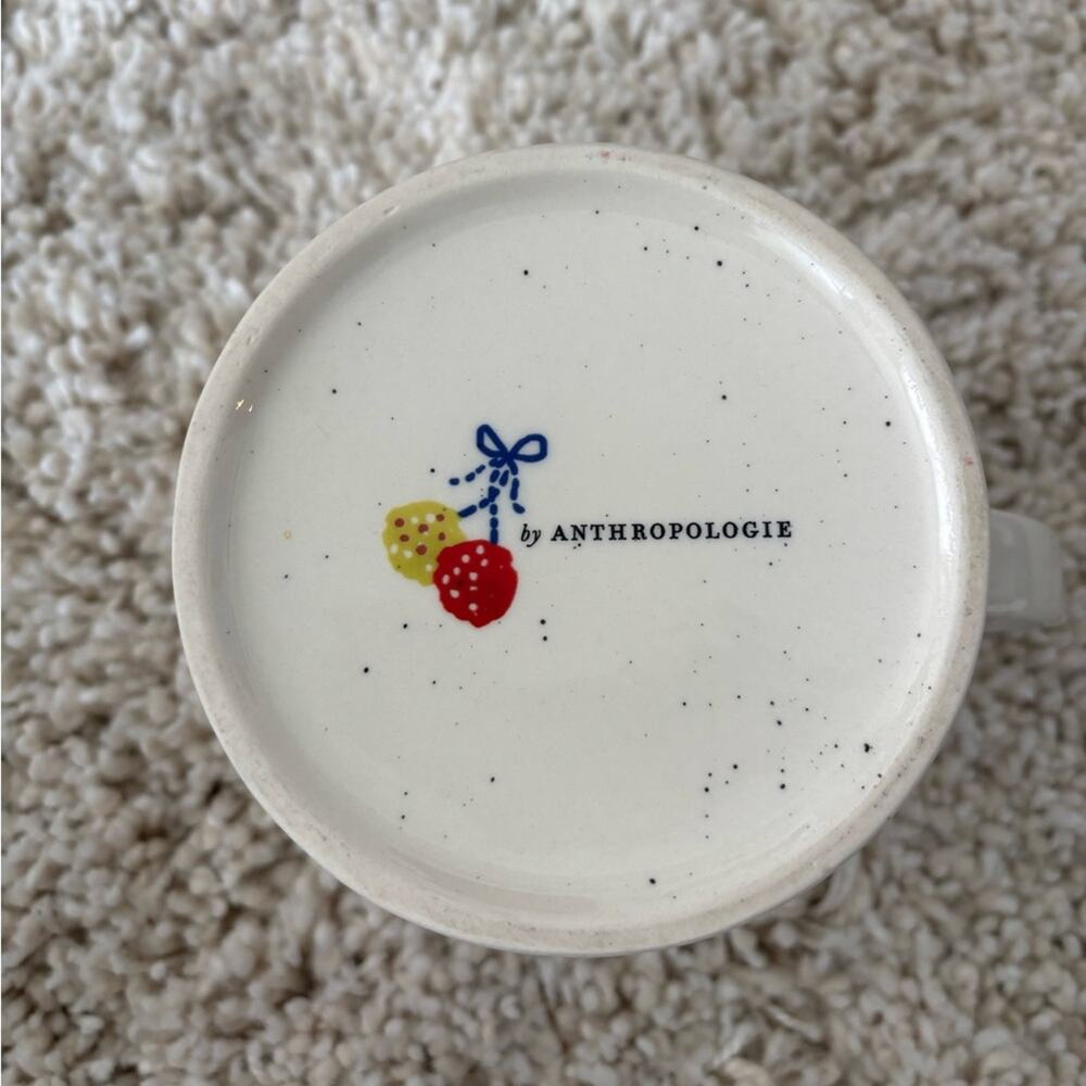 Anthropologie Winter Mitten A Initial Large Mug - Picture 4 of 6
